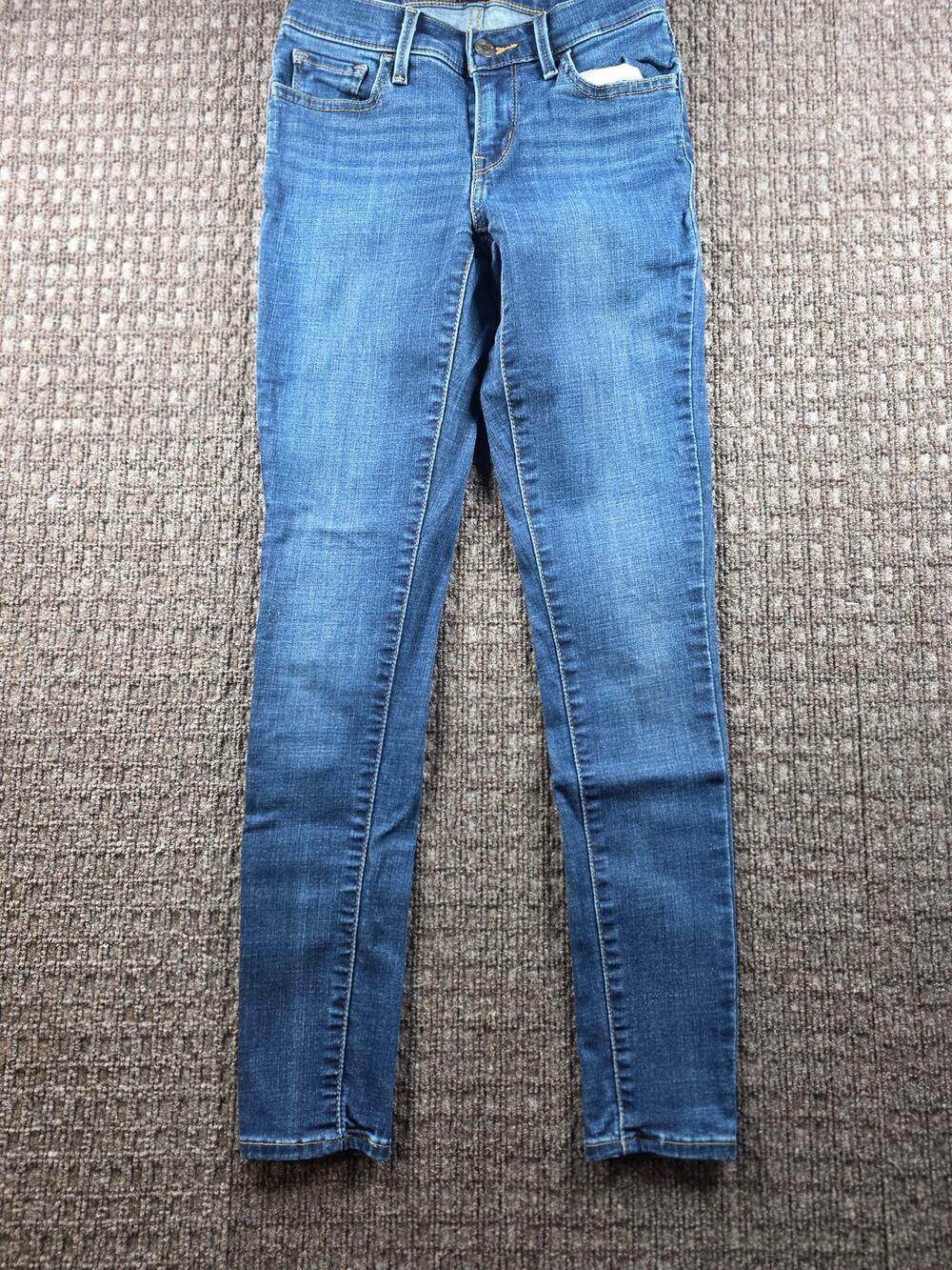 Women's Jeans / Levi's 710 Super Skinny Blue Jeans / Size W25 x L28